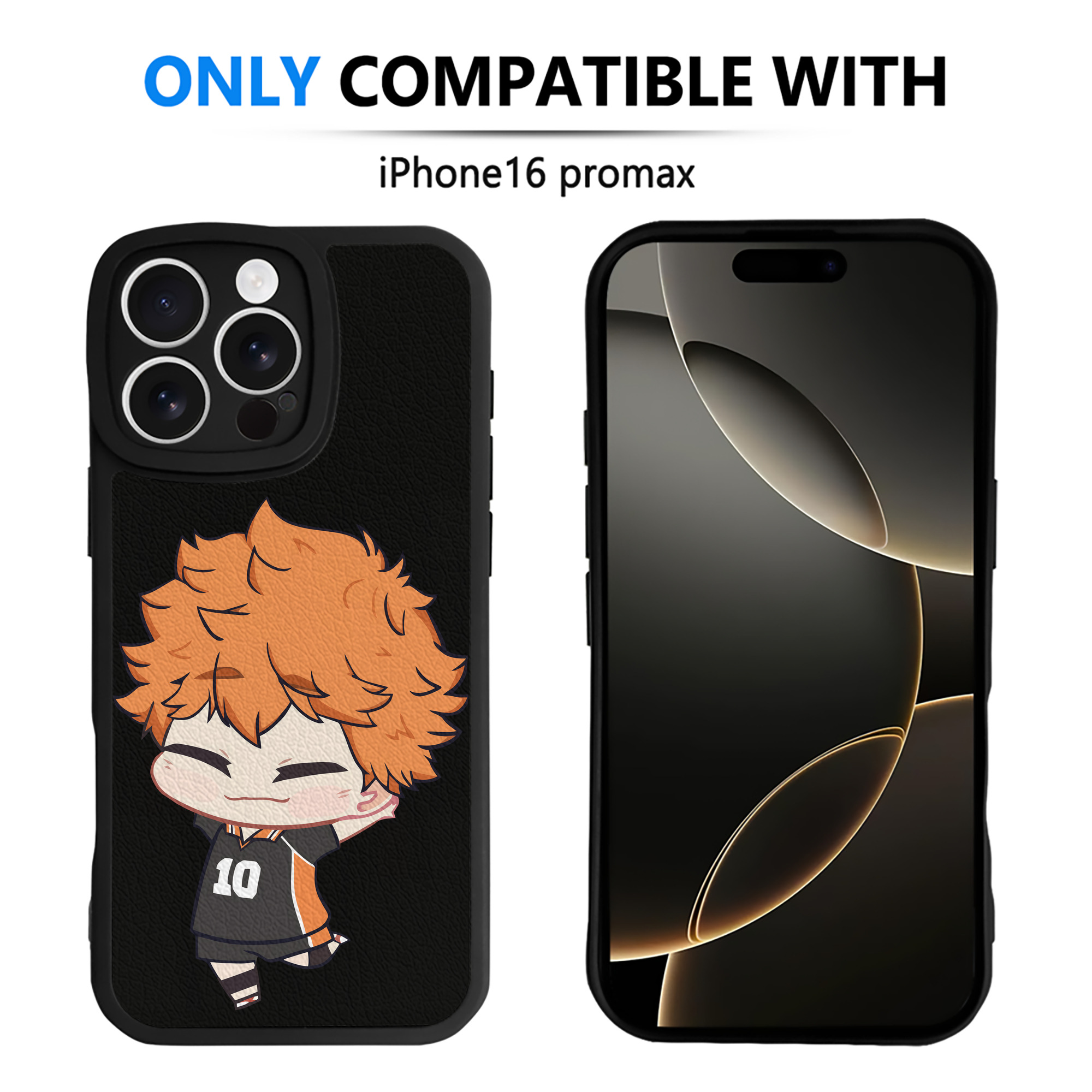 （画像用） ハイキュー!! Haikyu!! 【iPhone 16シリーズ対応】シリコンスマホケース（レザー調） 材質：シリコン